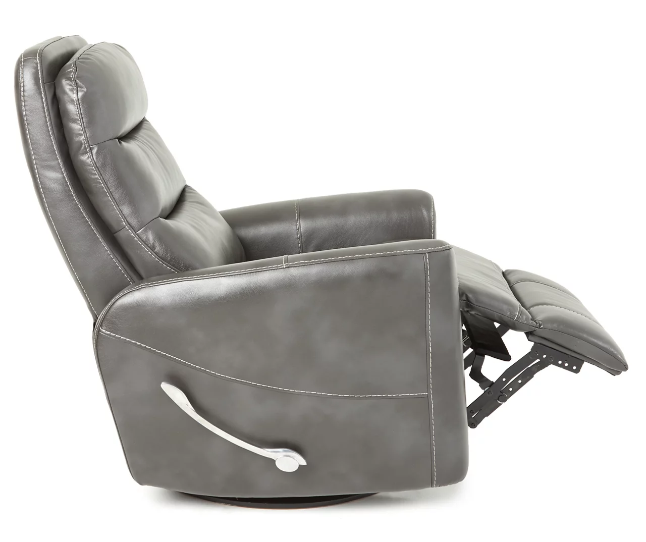 Real Living Bolero Faux Leather Swivel Glider Recliner - Image 5
