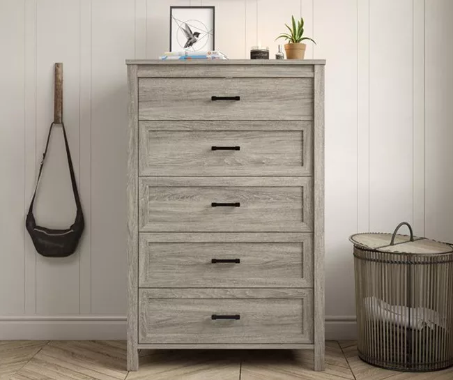 Silverton Oak 5-Drawer Dresser - Image 2