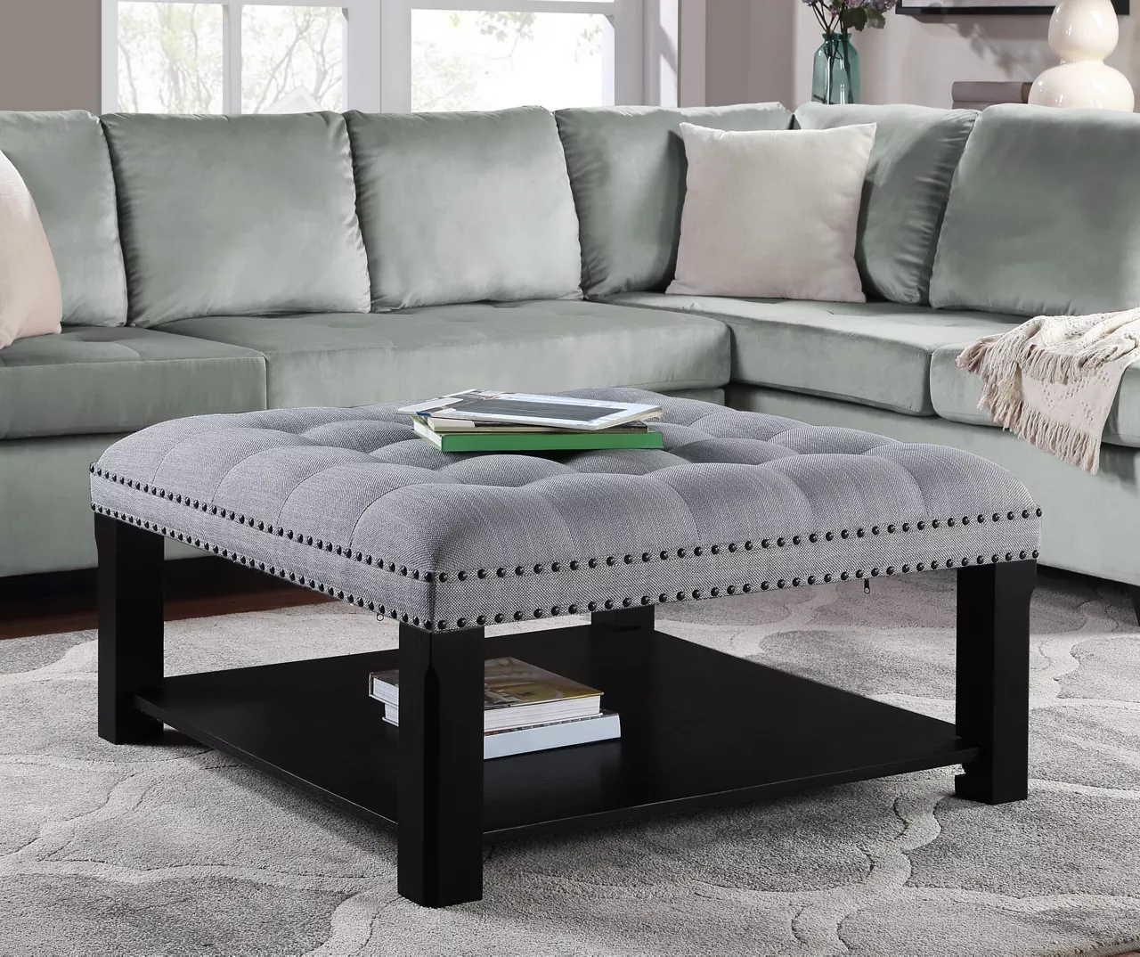Avon Lake Tufted Ottoman Cocktail Table