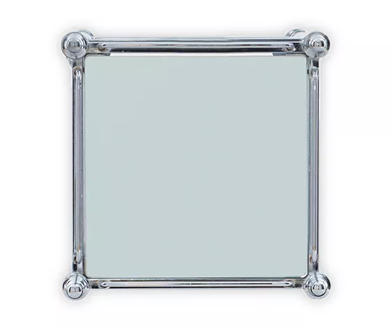 Hawkins Chrome & Glass 3-Shelf Rolling Cart - Image 4