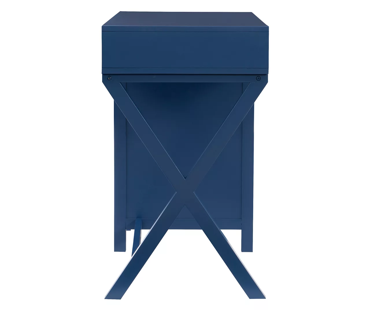 Kari Royal Blue 4-Drawer Office Desk - Image 8