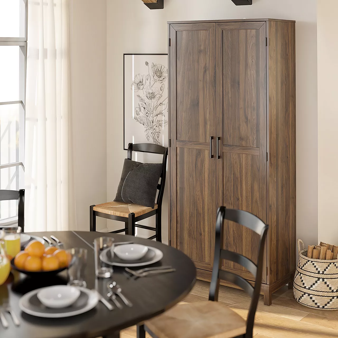 Seven Hills Columbia Walnut 2-Door Storage Cabinet - Image 4