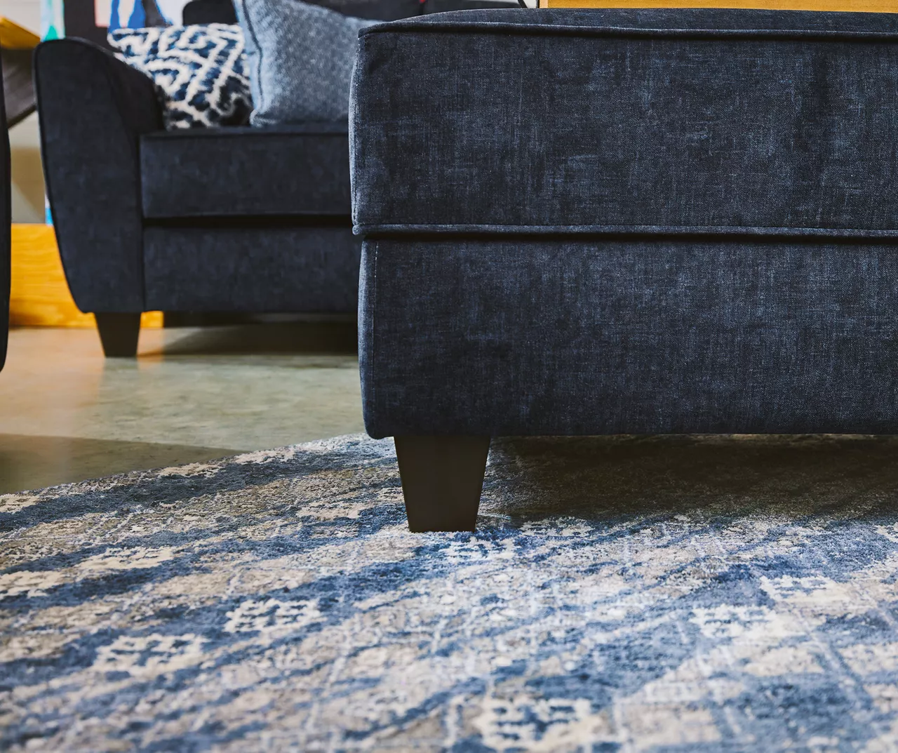 Dancaster Navy Storage Ottoman - Image 4