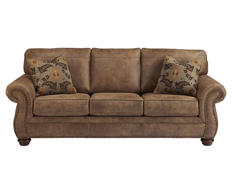 Larkinhurst Earth Faux Leather Queen Sofa Sleeper - Image 6
