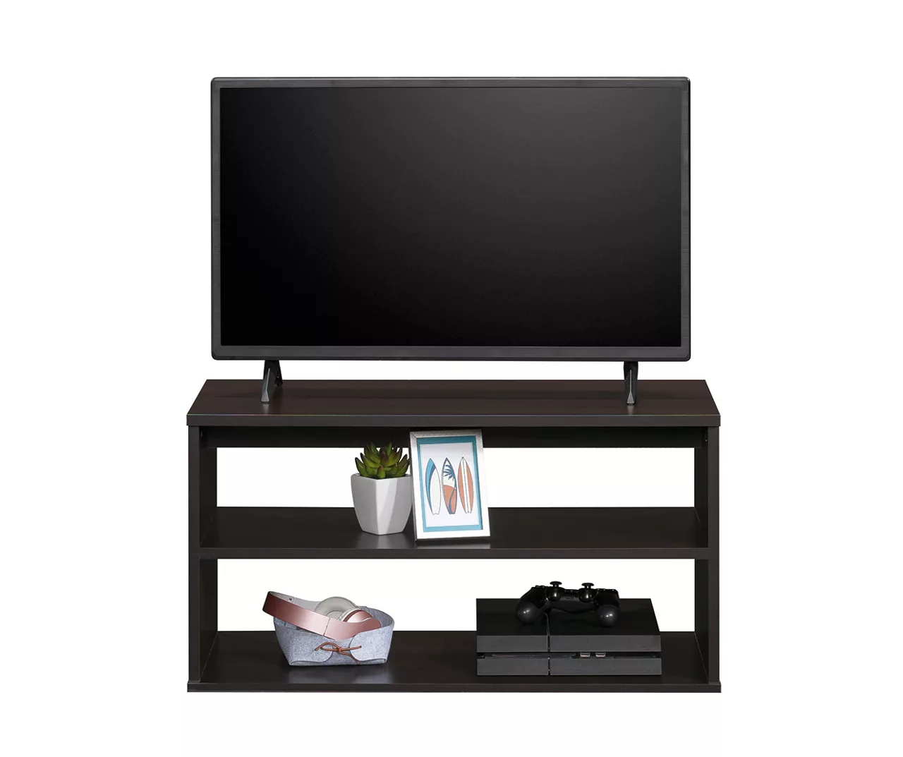 32.3" Cinnamon Cherry Open Frame TV Stand