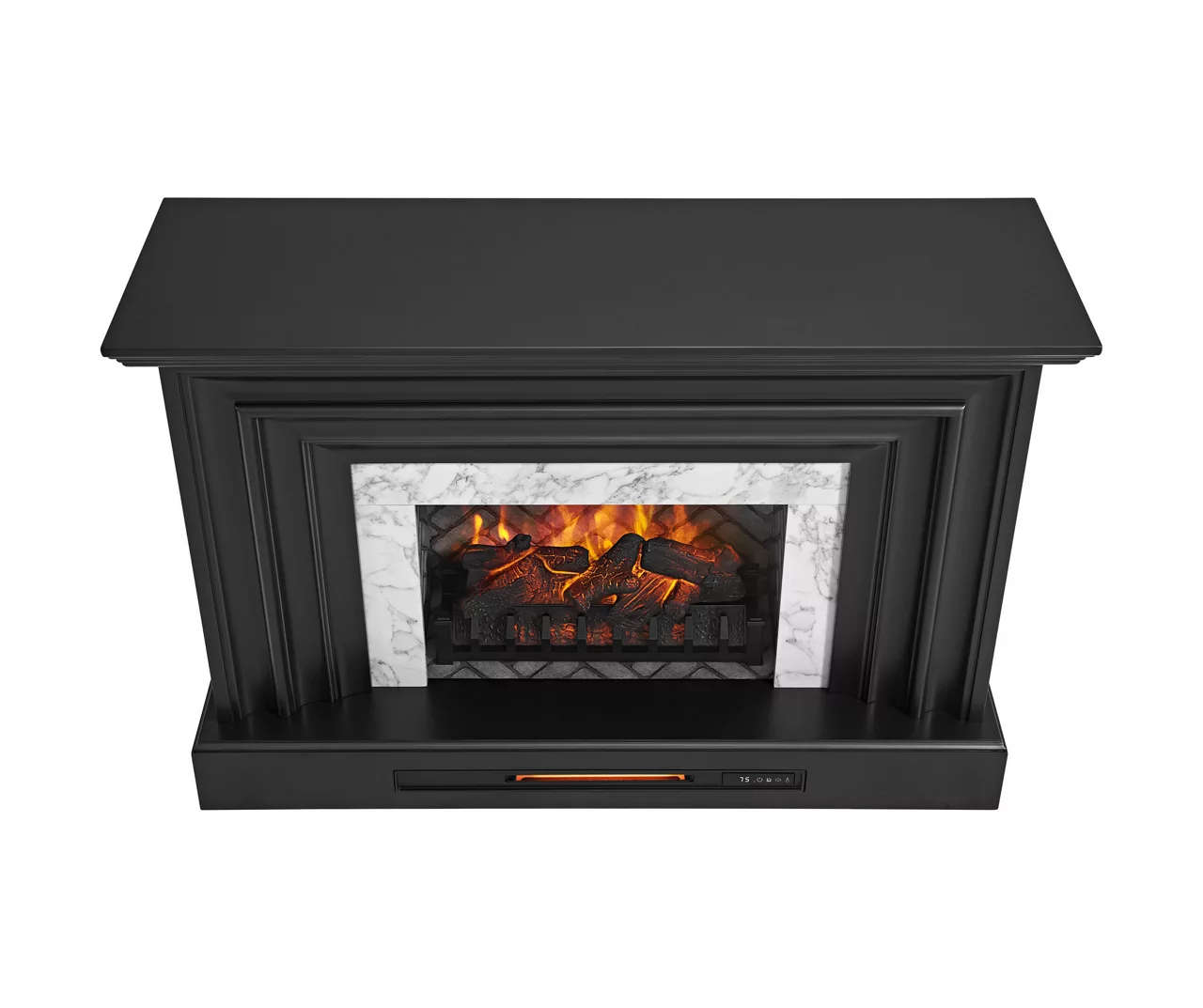 53.5" Black Petite Grand Electric Fireplace Console - Image 7