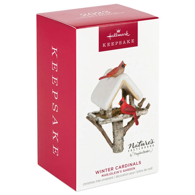 Hallmark Marjolein's Garden Winter Cardinals Ornament - Image 4
