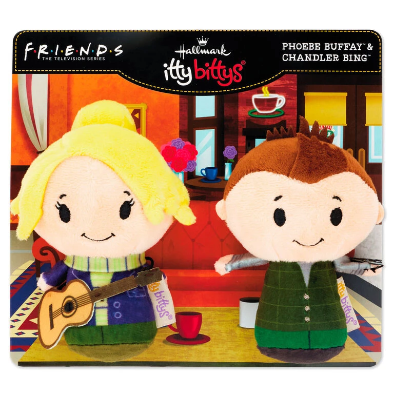 Hallmark Itty Bittys® Friends Chandler And Phoebe Plush, Set Of 2 - Image 3