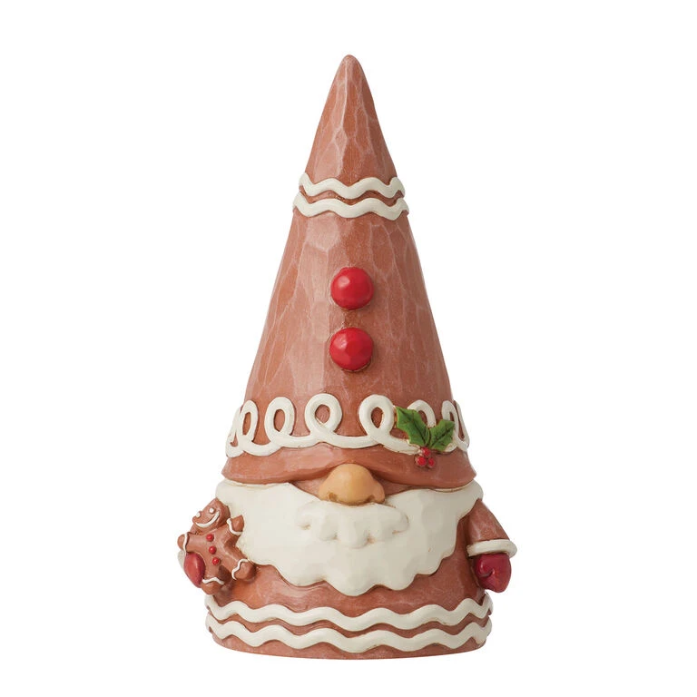 Enesco Jim Shore Gingerbread Gnome Figurine, 4.1"