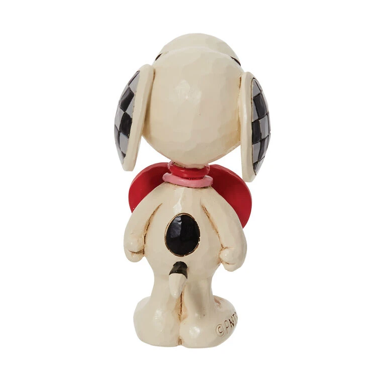 Enesco Jim Shore Peanuts Snoopy Wearing Heart Sign Mini Figurine, 3" - Image 2