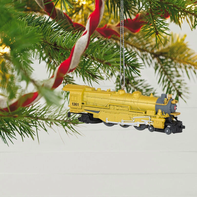 Hallmark Lionel® Trains Yellow 1361 Pennsylvania K4 Steam Locomotive Metal Ornament - Image 2
