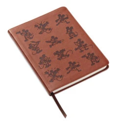 Hallmark Disney Mickey Mouse Brown Faux Leather Journal
