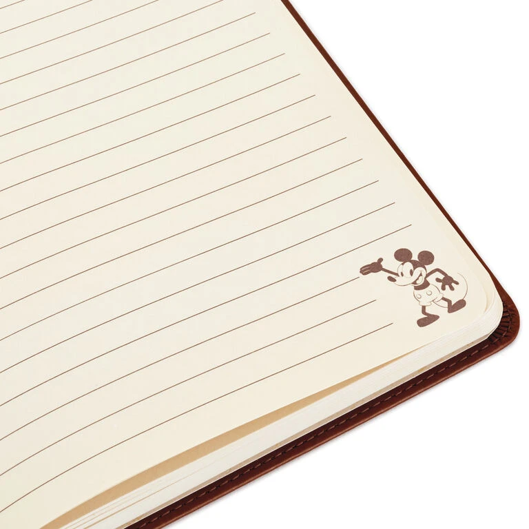 Hallmark Disney Mickey Mouse Brown Faux Leather Journal - Image 6