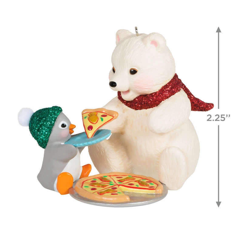 Hallmark Snowball And Tuxedo Sharing A Slice Ornament - Image 3