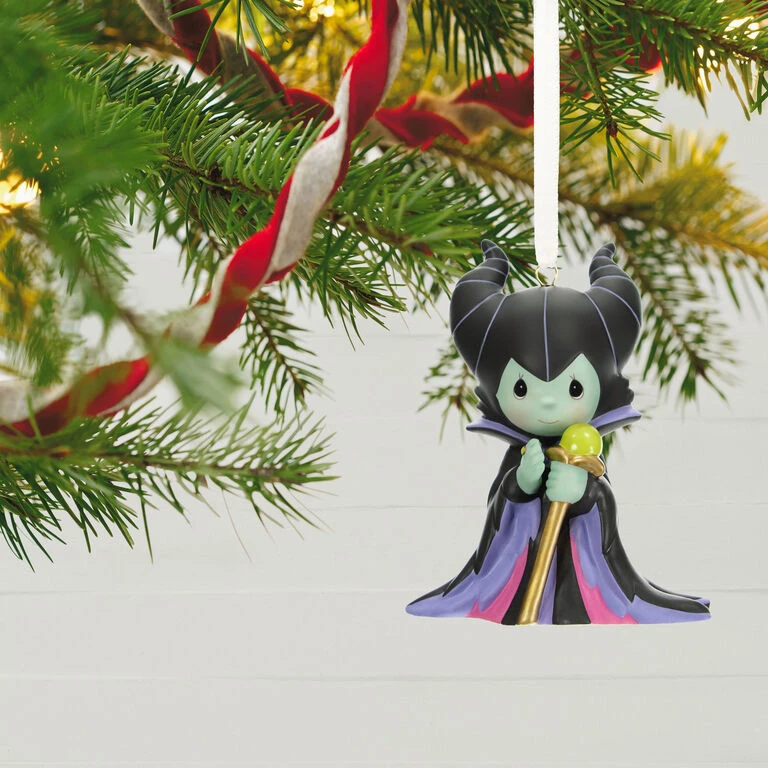 Hallmark Disney Precious Moments Maleficent Porcelain Ornament - Image 2