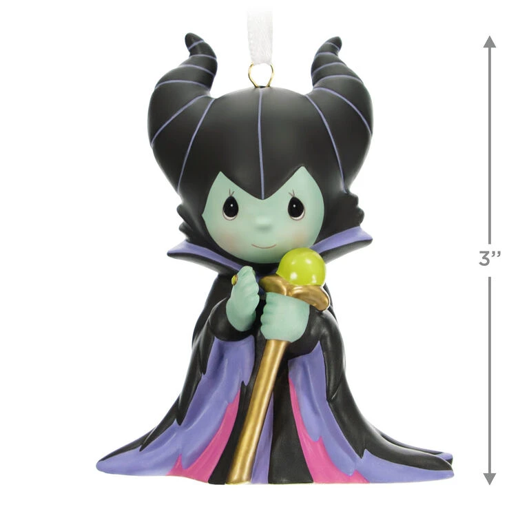 Hallmark Disney Precious Moments Maleficent Porcelain Ornament - Image 3