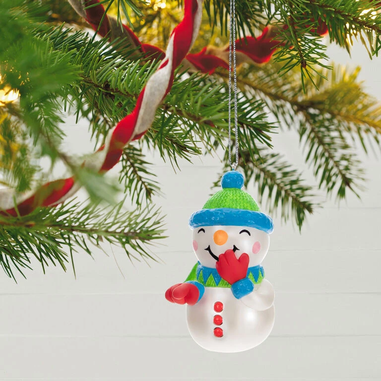 Hallmark Pull My Finger Snowman Ornament With Sound - Image 2